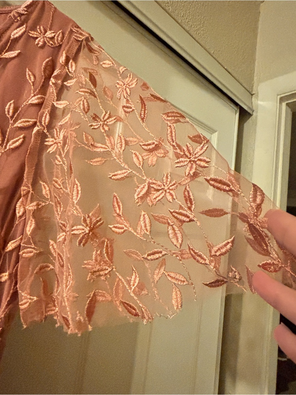 Baltic Born Dusty Rose Embroidered Floral Maxi Dress - Picture 7 of 10